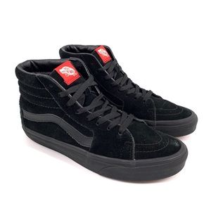 Vans Men’s High Top suede black Sk8-hi sneakers 8